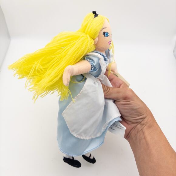 NEW ALICE IN WONDERLAND bean bag plush doll Disney Store exclusive - Picture 3 of 6